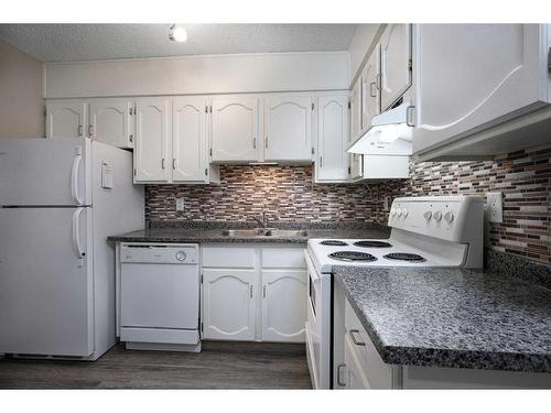 202-611 67 Avenue Sw, Calgary, AB - Indoor Photo Showing Kitchen With Double Sink