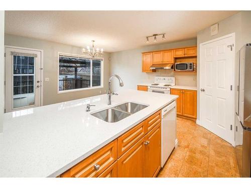 59 Somerset Manor Sw, Calgary, AB - Indoor Photo Showing Kitchen With Double Sink