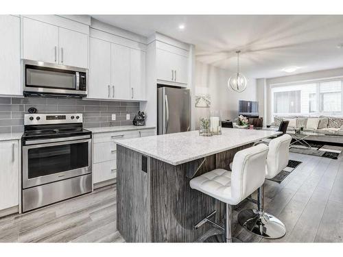 706 Redstone Crescent Ne, Calgary, AB - Indoor Photo Showing Kitchen With Upgraded Kitchen