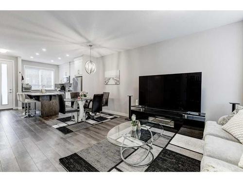 706 Redstone Crescent Ne, Calgary, AB - Indoor Photo Showing Living Room