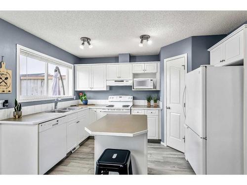 16 Cramond Drive Se, Calgary, AB - Indoor Photo Showing Kitchen With Double Sink