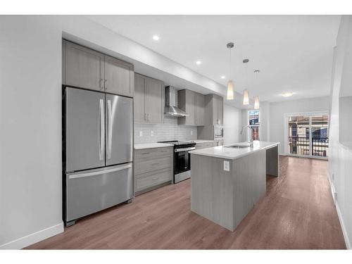 926 Sage Hill Grove Nw, Calgary, AB - Indoor Photo Showing Kitchen With Upgraded Kitchen