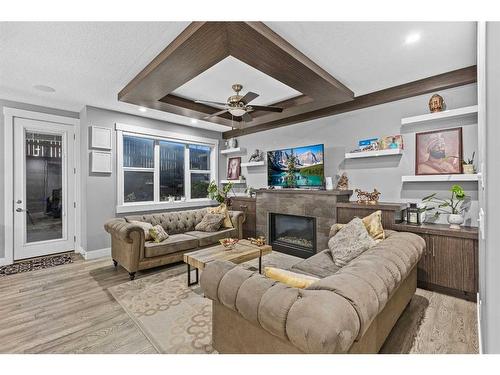 111 Sherview Grove Nw, Calgary, AB - Indoor Photo Showing Other Room With Fireplace