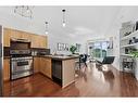 606-205 Riverfront Avenue Sw, Calgary, AB  - Indoor Photo Showing Kitchen With Stainless Steel Kitchen 