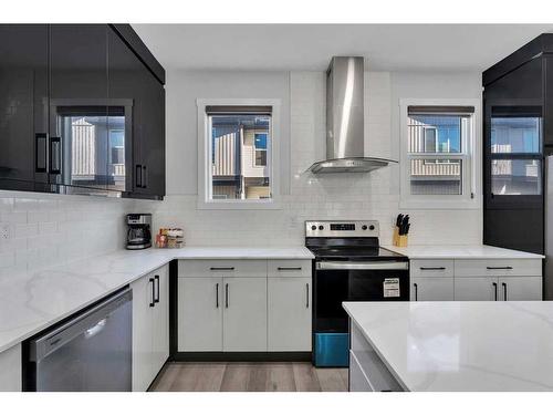 519 Corner Meadows Square Ne, Calgary, AB - Indoor Photo Showing Kitchen With Upgraded Kitchen