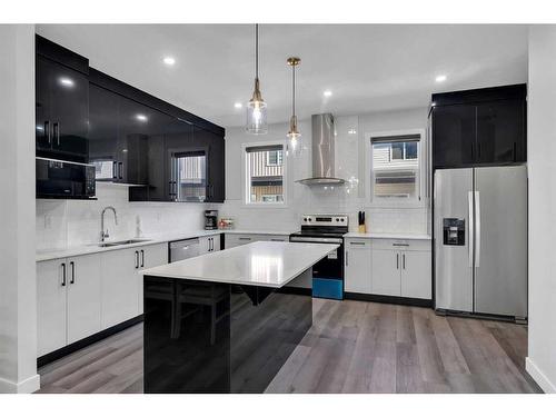 519 Corner Meadows Square Ne, Calgary, AB - Indoor Photo Showing Kitchen With Upgraded Kitchen