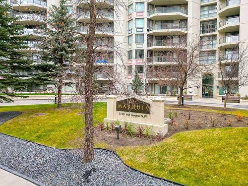 907-1108 6 Avenue Sw, Calgary, AB - Outdoor With Balcony