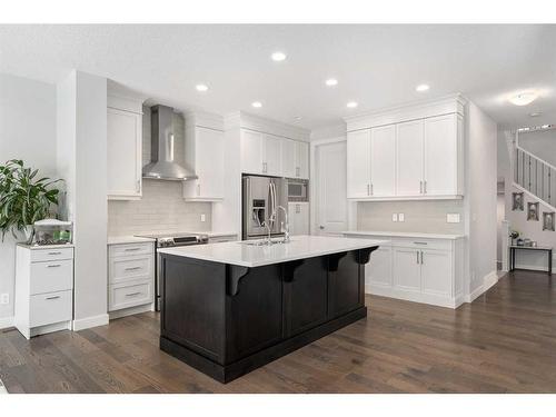 100 Cranbrook Way Se, Calgary, AB - Indoor Photo Showing Kitchen With Upgraded Kitchen