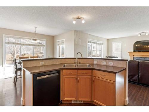 244 Hawkmere View, Chestermere, AB - Indoor Photo Showing Kitchen With Double Sink