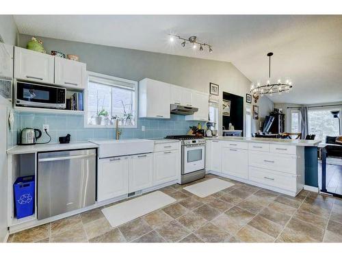 62 Jensen Heights Place Ne, Airdrie, AB - Indoor Photo Showing Kitchen With Upgraded Kitchen