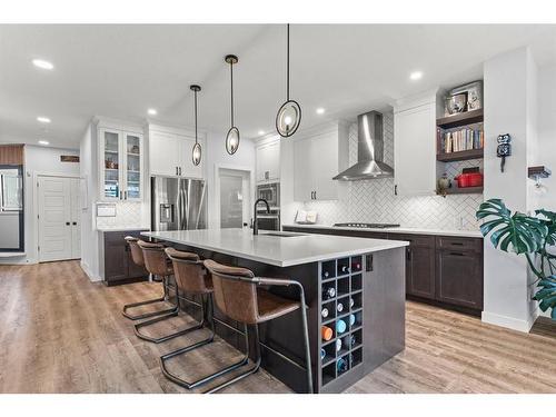 61 Creekstone Square Sw, Calgary, AB - Indoor Photo Showing Kitchen With Upgraded Kitchen