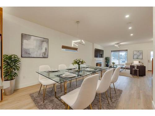 4403 26 Avenue Se, Calgary, AB - Indoor Photo Showing Dining Room