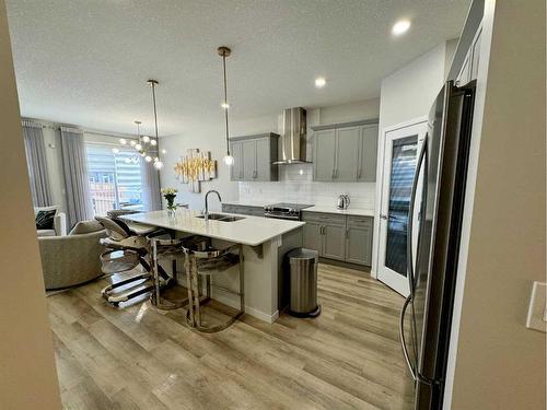 20 Cranbrook Green Se, Calgary, AB - Indoor Photo Showing Kitchen With Double Sink With Upgraded Kitchen