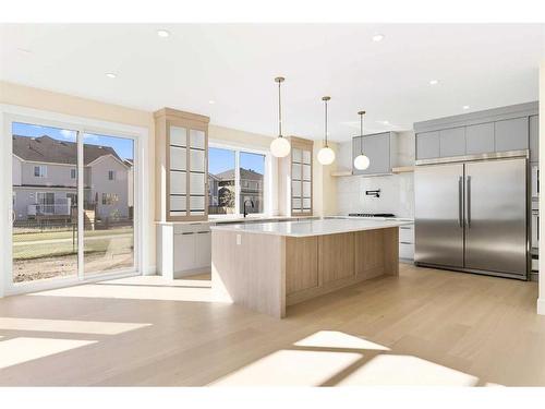 193 South Shore View, Chestermere, AB - Indoor Photo Showing Kitchen With Stainless Steel Kitchen With Upgraded Kitchen