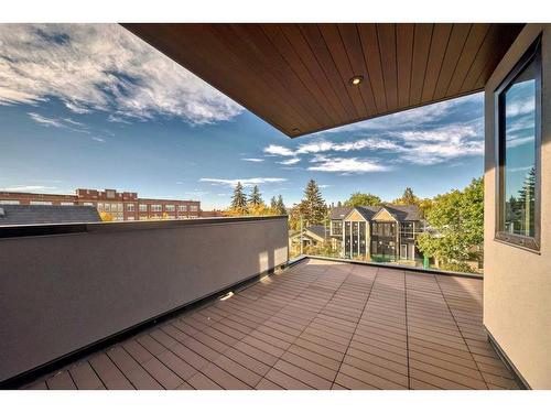 129 10 Avenue Nw, Calgary, AB - Outdoor With Deck Patio Veranda With Exterior