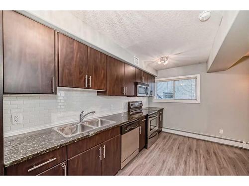 4-1622 28 Avenue Sw, Calgary, AB - Indoor Photo Showing Kitchen With Double Sink