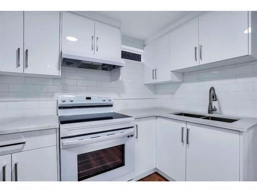 8332 Centre Street Ne, Calgary, AB - Indoor Photo Showing Kitchen With Double Sink