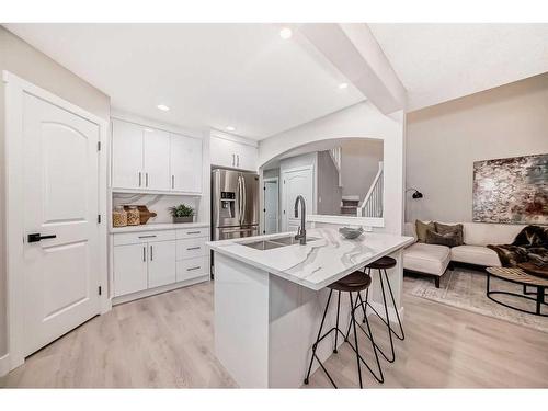 281 Cranberry Close Se, Calgary, AB - Indoor Photo Showing Kitchen With Double Sink With Upgraded Kitchen