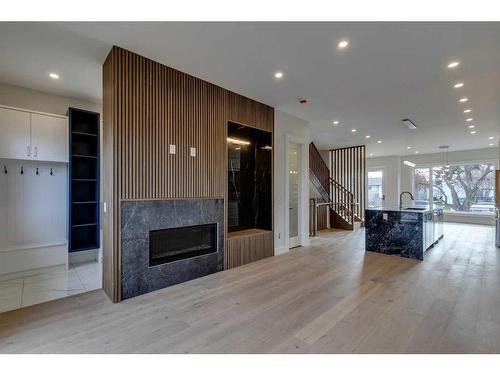 2430 26 Avenue Nw, Calgary, AB - Indoor With Fireplace