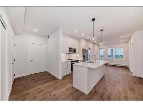 2409-395 Skyview Parkway Ne, Calgary, AB - Indoor Photo Showing Kitchen With Upgraded Kitchen