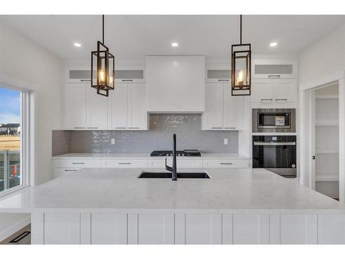 14 Ranchers Meadows, Okotoks, AB - Indoor Photo Showing Kitchen With Upgraded Kitchen