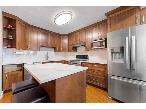 142 Templehill Drive Ne, Calgary, AB - Indoor Photo Showing Kitchen With Stainless Steel Kitchen