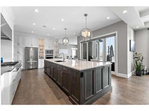 41 Waters Edge Drive, Heritage Pointe, AB - Indoor Photo Showing Kitchen With Stainless Steel Kitchen With Upgraded Kitchen