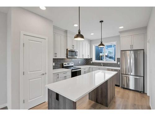 483 Sage Hill Road Nw, Calgary, AB - Indoor Photo Showing Kitchen With Stainless Steel Kitchen With Upgraded Kitchen