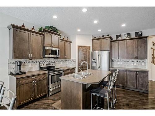 170 Brightonwoods Grove Se, Calgary, AB - Indoor Photo Showing Kitchen With Stainless Steel Kitchen With Double Sink With Upgraded Kitchen