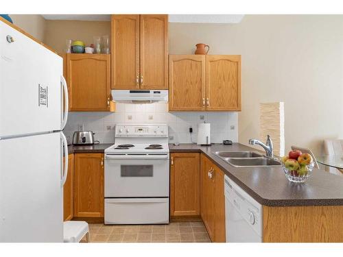 334-1920 14 Avenue Ne, Calgary, AB - Indoor Photo Showing Kitchen With Double Sink