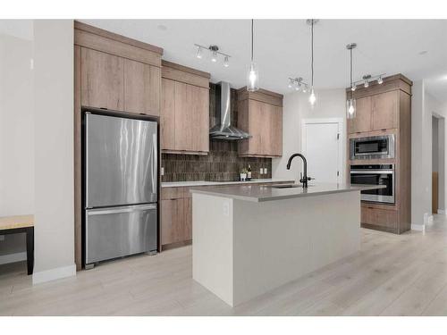 48 Howse Heights Ne, Calgary, AB - Indoor Photo Showing Kitchen With Stainless Steel Kitchen With Upgraded Kitchen