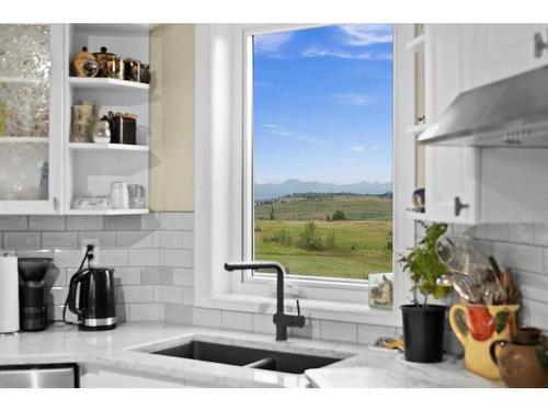 260159 Mountain Ridge Place, Rural Rocky View County, AB - Indoor Photo Showing Kitchen With Double Sink