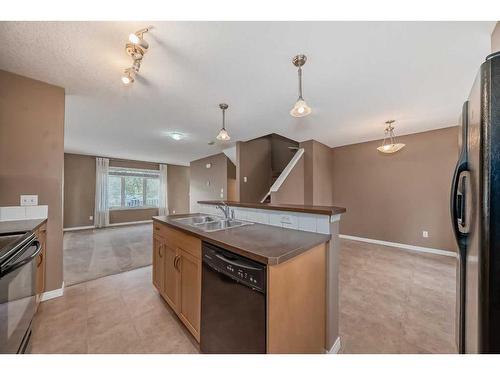 151 Prestwick Villas Se, Calgary, AB - Indoor Photo Showing Kitchen With Double Sink