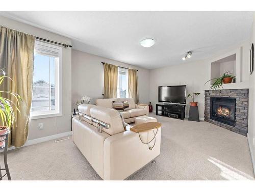 13103 Coventry Hills Way Ne, Calgary, AB - Indoor Photo Showing Living Room With Fireplace