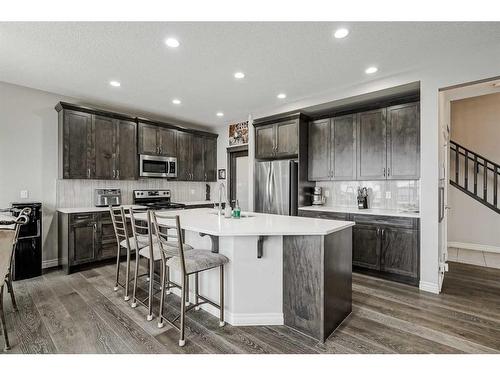 34 Mahogany Close Se, Calgary, AB - Indoor Photo Showing Kitchen With Stainless Steel Kitchen With Upgraded Kitchen