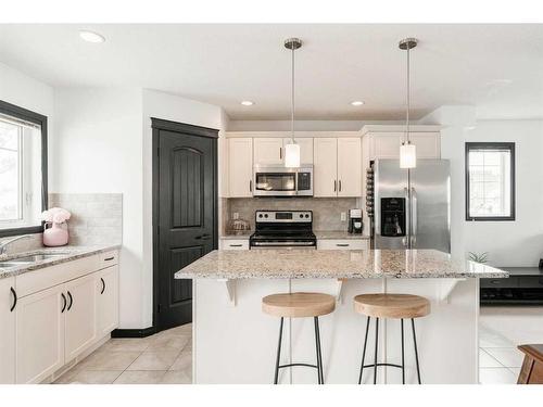 224 Cranberry Park Se, Calgary, AB - Indoor Photo Showing Kitchen With Stainless Steel Kitchen With Upgraded Kitchen