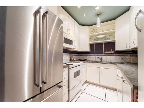 1001 19 Avenue Se, Calgary, AB - Indoor Photo Showing Kitchen With Double Sink