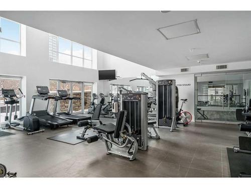 505-1111 10 Street Sw, Calgary, AB - Indoor Photo Showing Gym Room