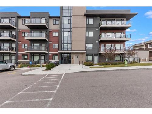 403-214 Sherwood Square Nw, Calgary, AB - Outdoor With Balcony With Facade