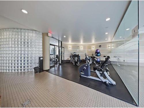 904-1088 6 Avenue Sw, Calgary, AB - Indoor Photo Showing Gym Room