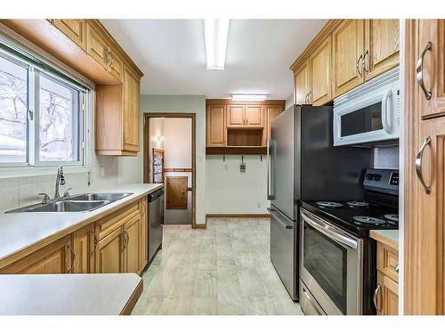 3807 25 Avenue Sw, Calgary, AB - Indoor Photo Showing Kitchen With Double Sink