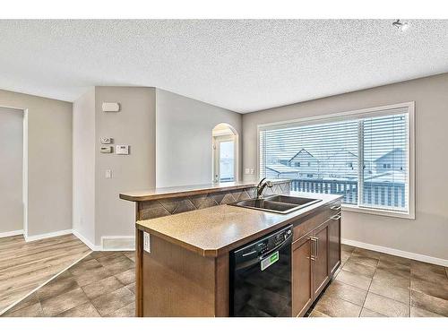 14 Silverado Saddle Heights Sw, Calgary, AB - Indoor Photo Showing Kitchen With Double Sink