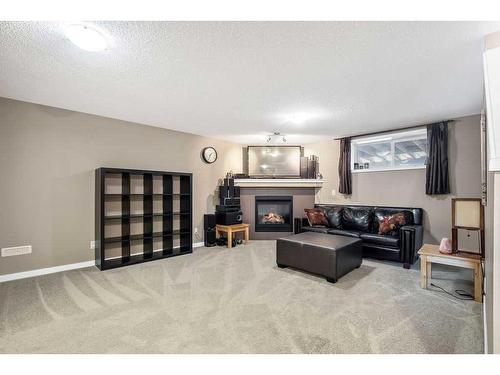 123 New Brighton Landing Se, Calgary, AB - Indoor With Fireplace