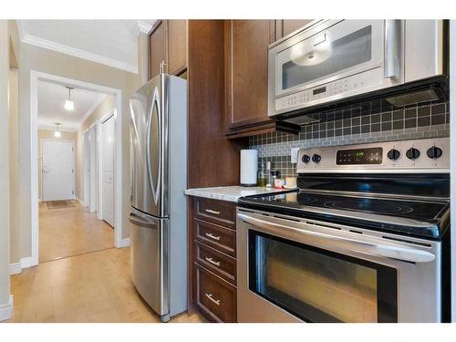 301-1721 13 Street Sw, Calgary, AB - Indoor Photo Showing Kitchen With Stainless Steel Kitchen