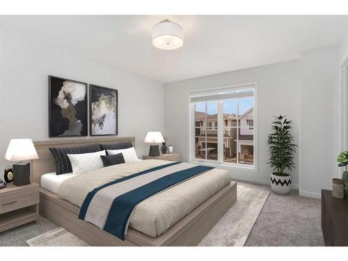 333 Magnolia Way Se, Calgary, AB - Indoor Photo Showing Bedroom