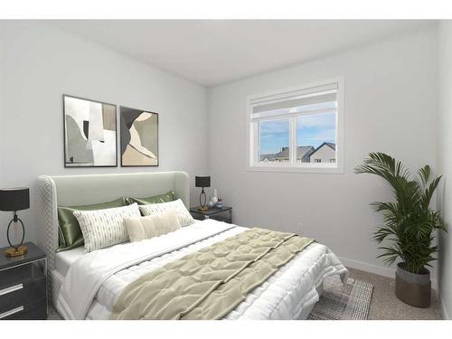 333 Magnolia Way Se, Calgary, AB - Indoor Photo Showing Bedroom