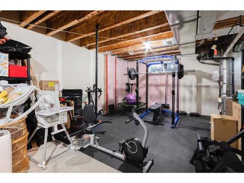 91 Sunset Road, Cochrane, AB - Indoor Photo Showing Basement