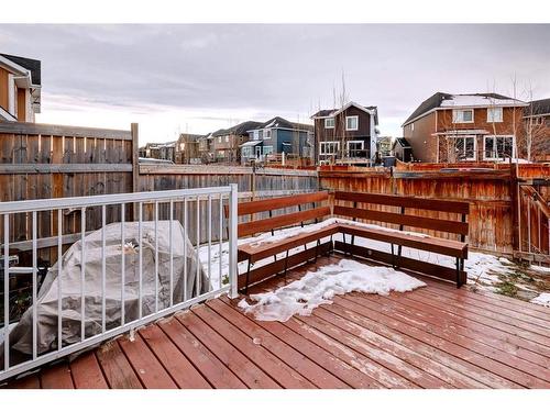 91 Sunset Road, Cochrane, AB - Outdoor With Deck Patio Veranda With Exterior