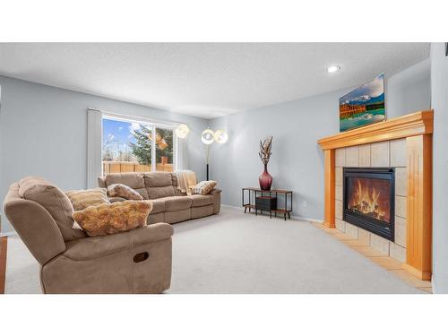 113 Covehaven Gardens Ne, Calgary, AB - Indoor Photo Showing Living Room With Fireplace