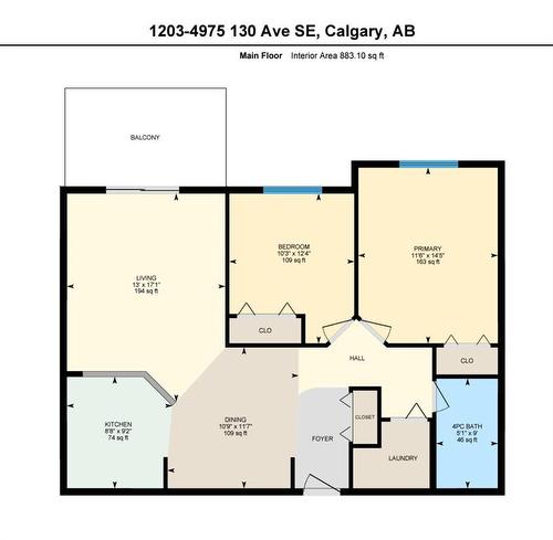 1203-4975 130 Avenue Se, Calgary, AB - Indoor Photo Showing Other Room